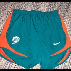 miami dolphins nike running shorts